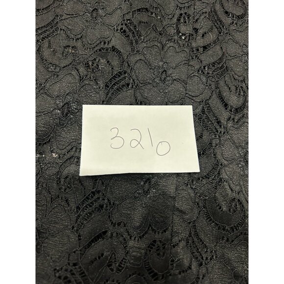 Black Lace Tiered Maxi Skirt Elastic Waistband Whimsygoth Fairycore - Picture 7 of 9